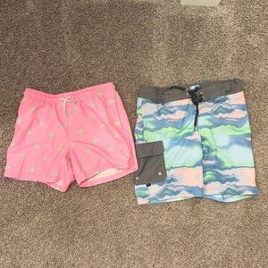 2 pairs of boys XL 14 Husky swim trunks